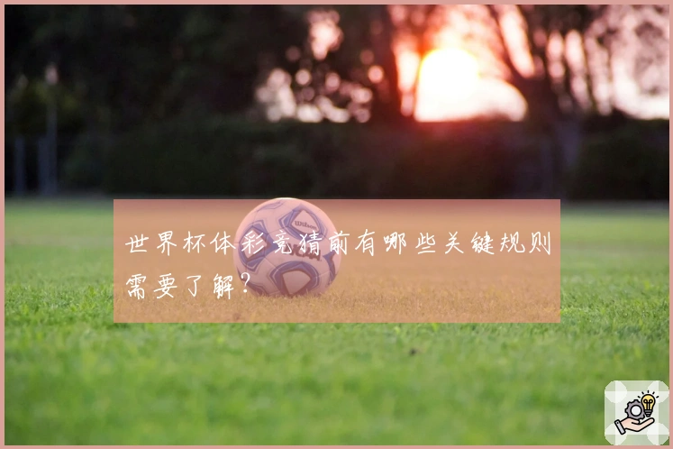 世界杯体彩竞猜前有哪些关键规则需要了解？