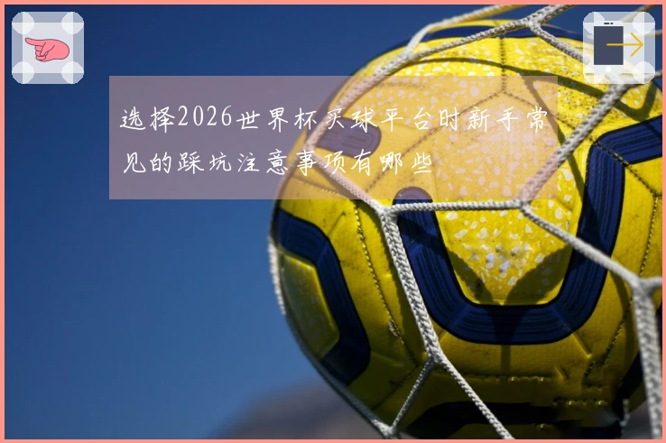 选择2026世界杯买球平台时新手常见的踩坑注意事项有哪些