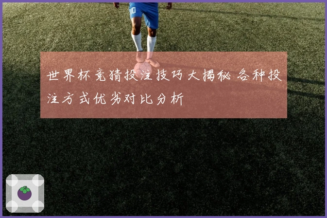 世界杯竞猜投注技巧大揭秘 各种投注方式优劣对比分析